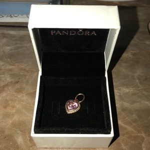 PANDORA Rose Gold Sparkling Love Pendant